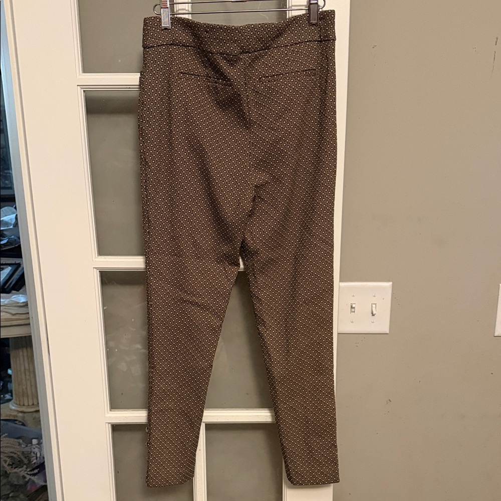 Chico's Brown Geometric Pattern Pants - image 3